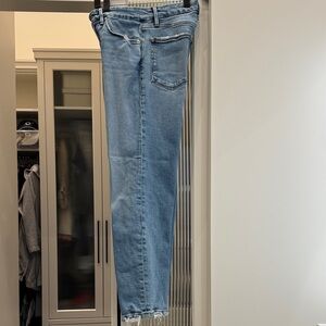 Good American Light Blue Straight Leg Ankle Jeans